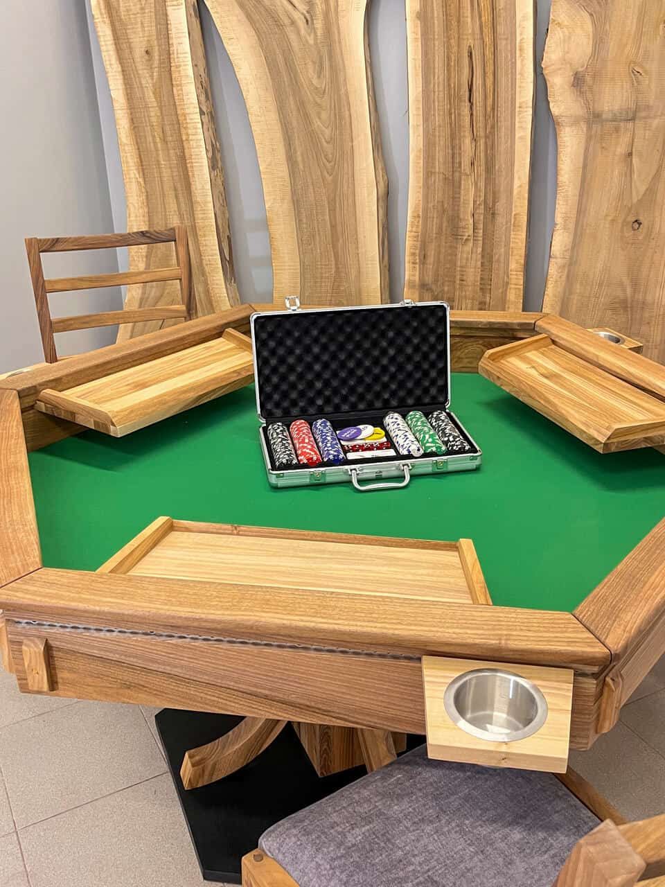 LUMINA Massivholz Pokertisch – Massivholz Tisch Exklusivkollektion – Ansicht 5 | IgnisLumina