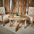 LUMINA Walnut – Round Solid Walnut Coffee Table
