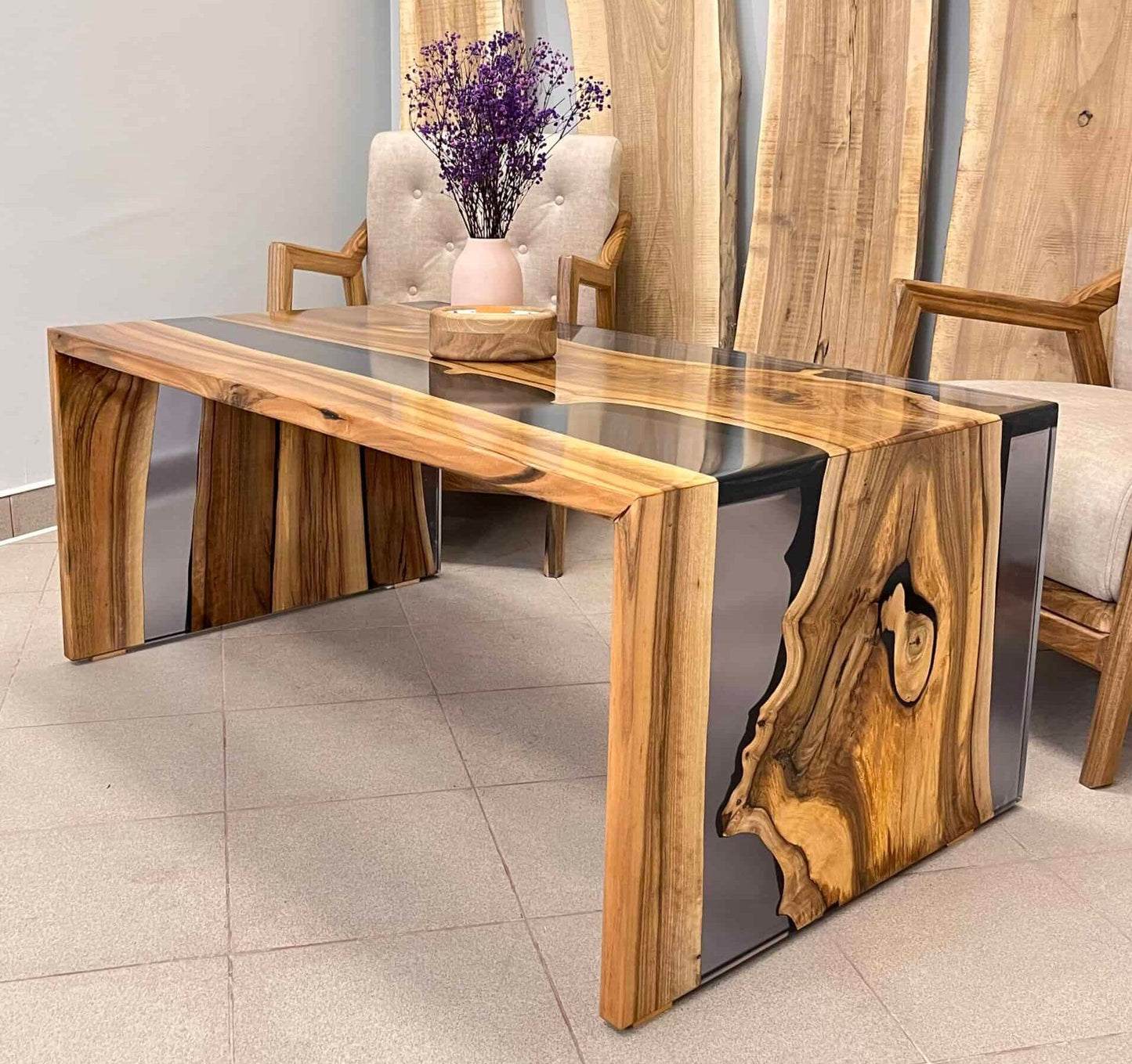 LUMINA Velaris – Epoxidharz Couchtisch Exklusivkollektion | Premium Design Schweiz