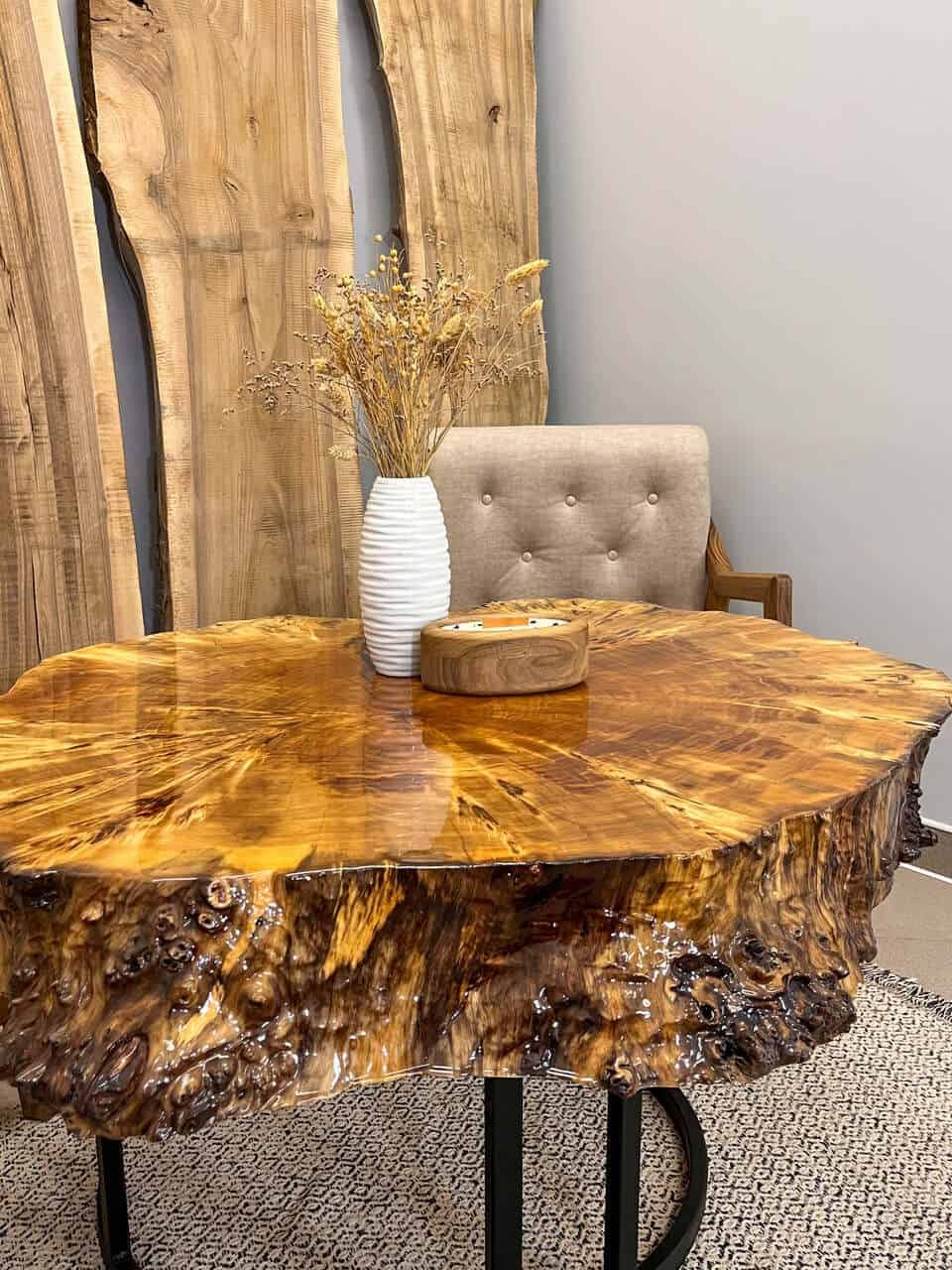 LUMINA Plaster – Epoxidharz Couchtisch Exklusivkollektion – Ansicht 3 | IgnisLumina