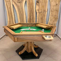 LUMINA Poker – Tavolo da poker rotondo in noce