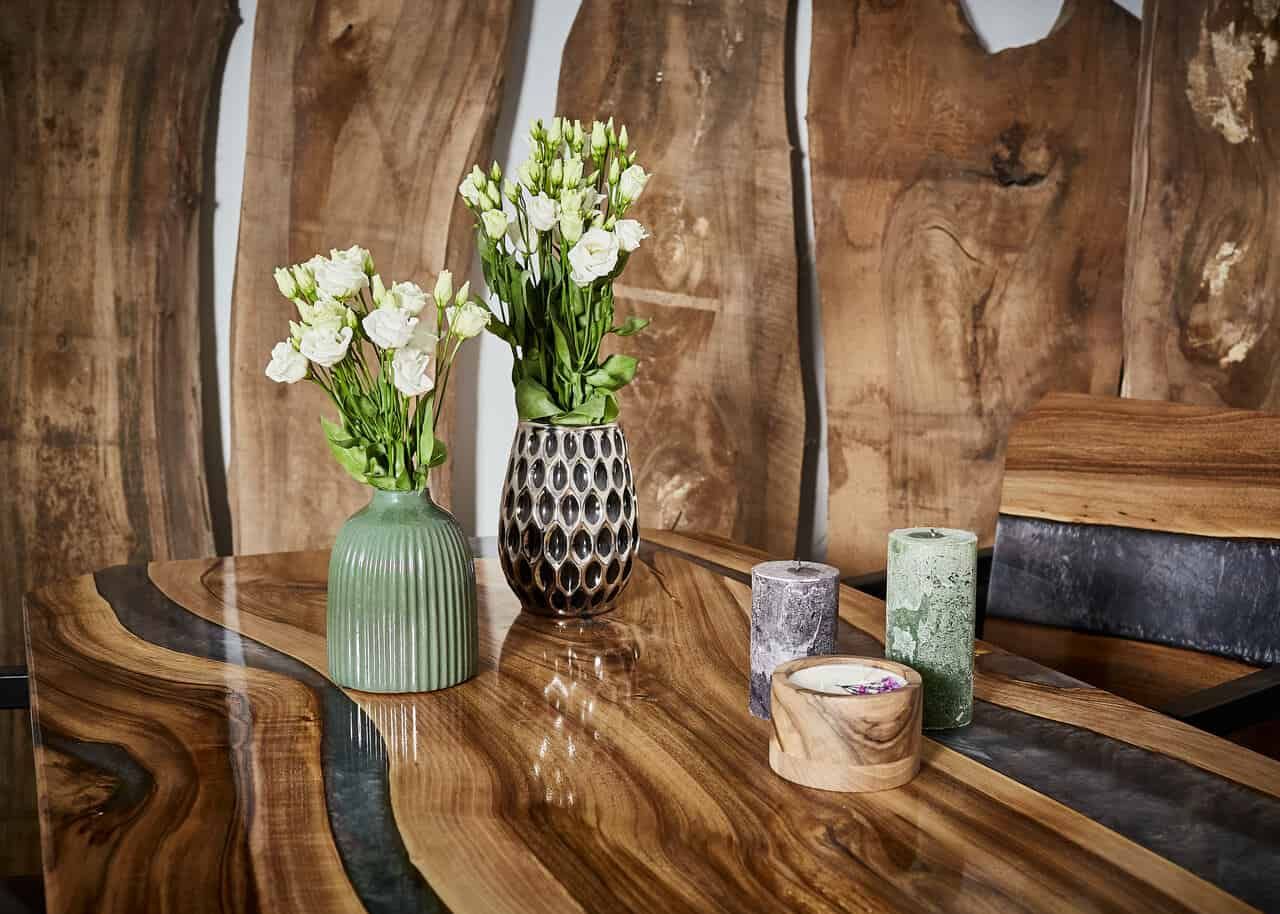 LUMINA Graue Perle – Epoxidharz Esstisch Exklusivkollektion – Ansicht 10 | IgnisLumina