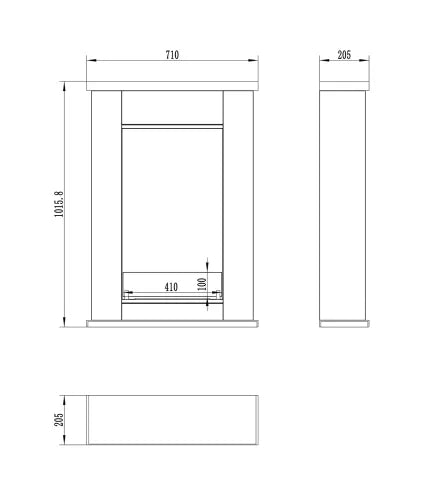 LUMINA Pula Mini – Portal-Design Kamin Exklusivkollektion – Ansicht 20