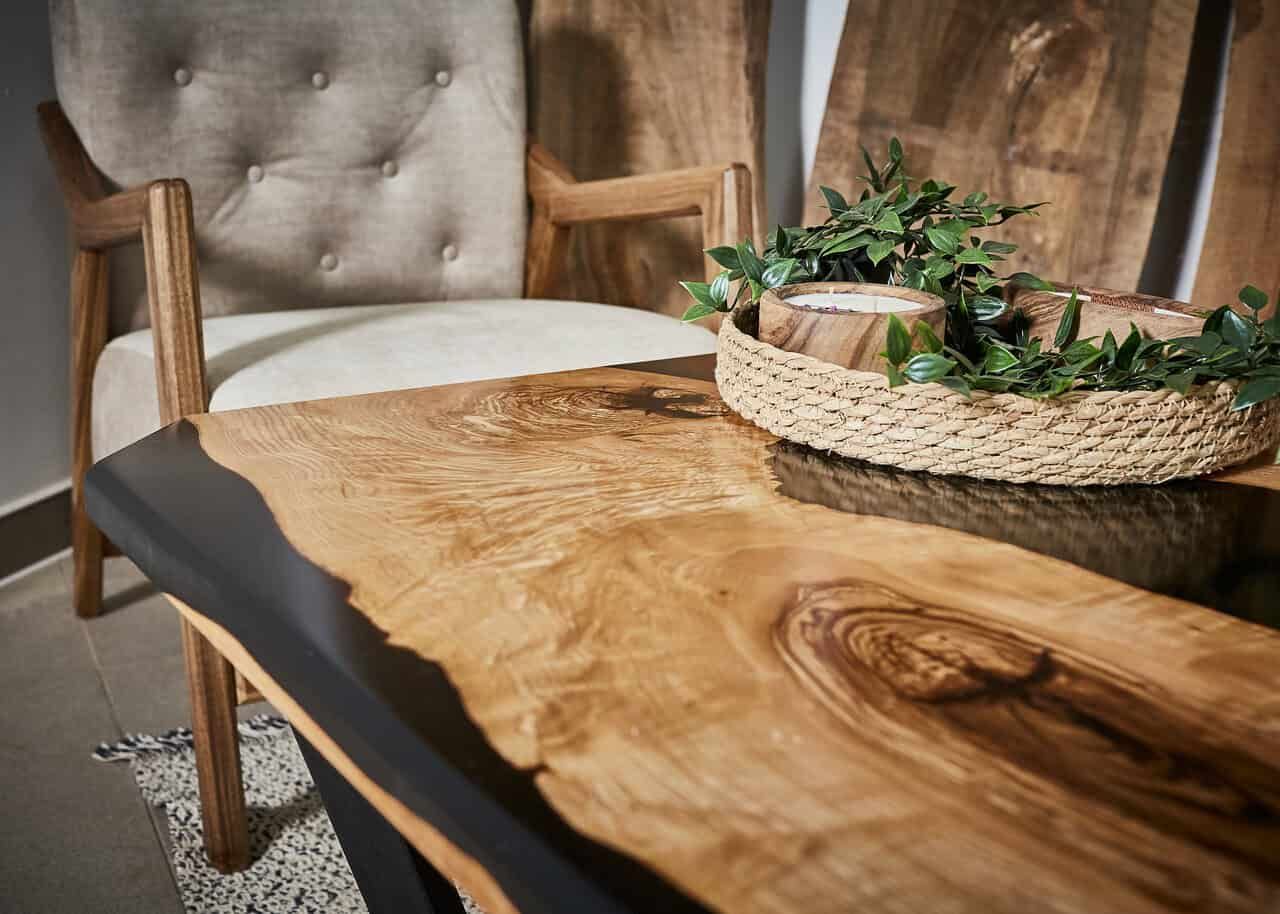 LUMINA Schwarz Quadrat – Epoxidharz Couchtisch Exklusivkollektion – Ansicht 5 | IgnisLumina