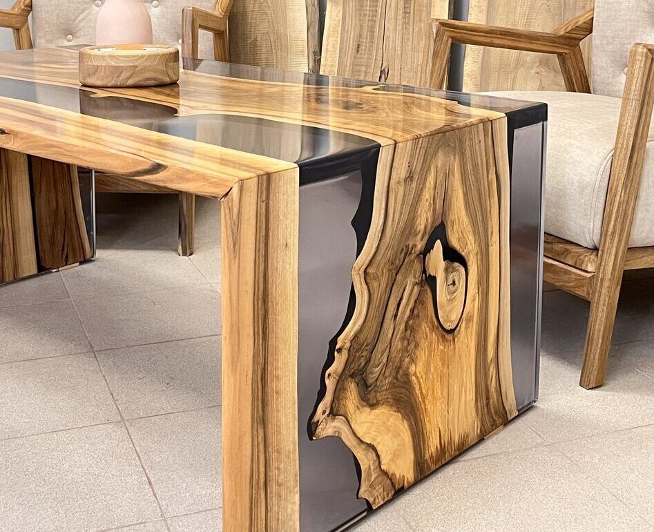 LUMINA Velaris – Epoxidharz Couchtisch Exklusivkollektion