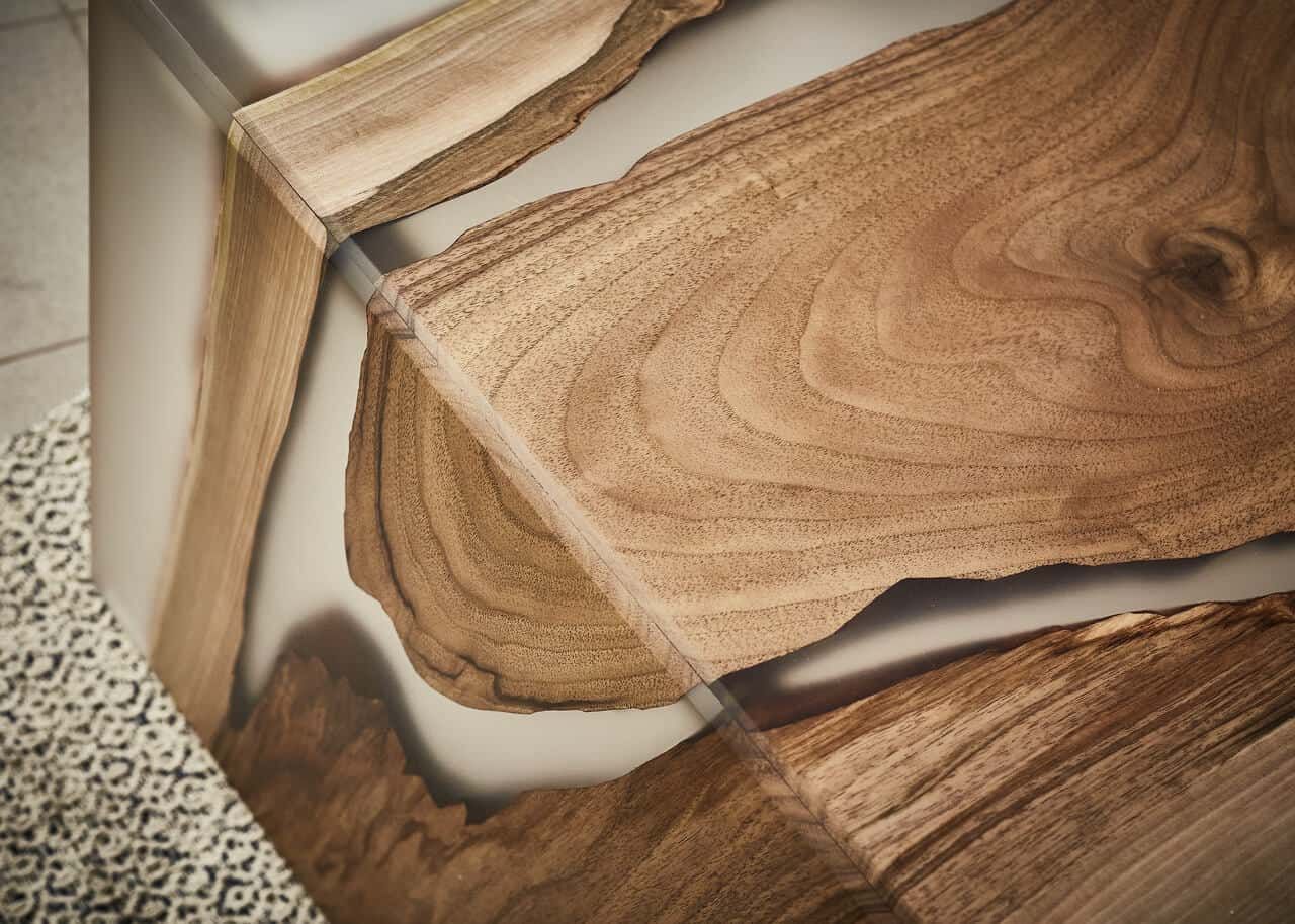 LUMINA Cremeweiß – Epoxidharz Bank Exklusivkollektion – Ansicht 6 | IgnisLumina