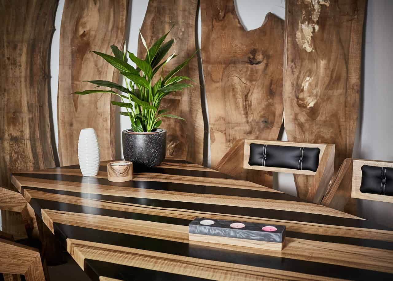 LUMINA Schwarzer Achat – Epoxidharz Esstisch Exklusivkollektion – Ansicht 3 | IgnisLumina