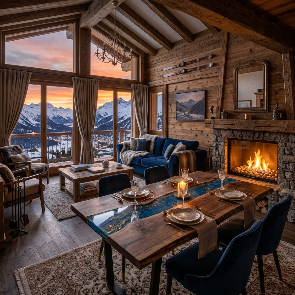 Ethanol Fireplace Luxury Lodge St. Moritz
