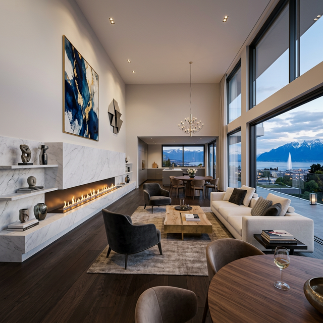 Bespoke Bio-Fireplace Geneva Lake